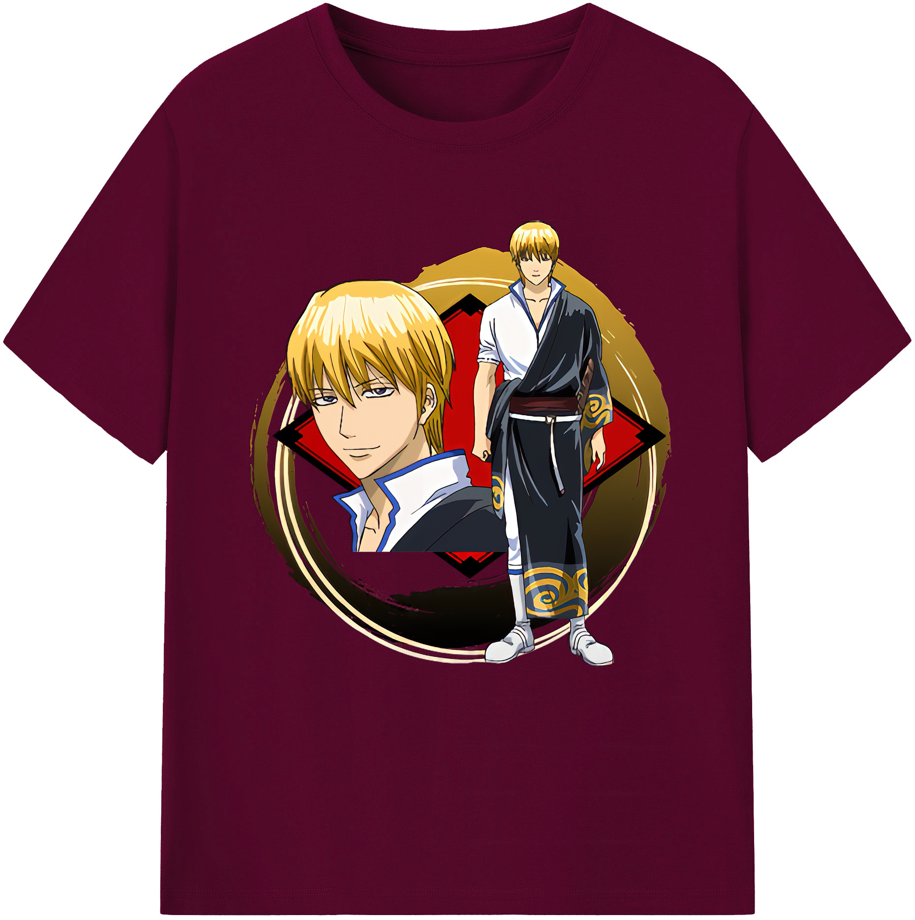（画像用） ぎんたま 坂田銀時（さかたぎんとき） 神楽 志村新八（しむら しんぱち） GINTAMA Sakata Gintoki Kagura Shimura Shinpachi レディースカジュアルプリントTシャツ（綿100％）